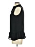 Banana Republic 100% Polyester Black Sleeveless Blouse Size Med Petite - photo 5