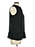 Banana Republic 100% Polyester Black Sleeveless Blouse Size Med Petite - photo 4