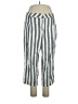 Harve Benard 100% Linen Stripes Silver Linen Pants Size 14 - photo 1