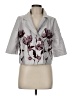 Elevenses 100% Cotton Gray Blazer Size 6 - photo 1