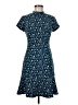 Lark & Ro 100% Polyester Print Blue Casual Dress Size 6 - photo 1