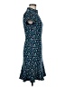 Lark & Ro 100% Polyester Print Blue Casual Dress Size 6 - photo 4