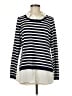 Adrianna Papell Stripes Ivory Pullover Sweater Size M - photo 1