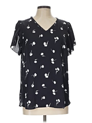 Ann Taylor Short Sleeve Blouse (view 1)
