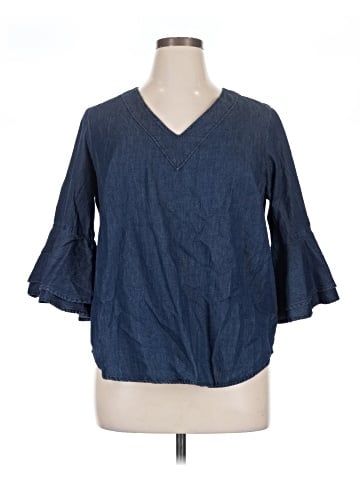 Philosophy Republic Clothing 3/4 Sleeve Blouse (view 1)
