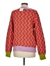 Blossom Chevron-herringbone Pink Pullover Sweater Size M - photo 2