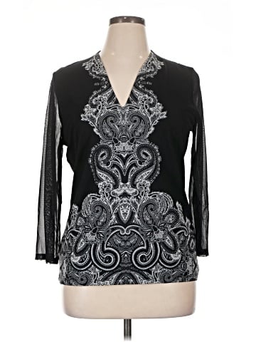 INC International Concepts 3/4 Sleeve Blouse (view 1)