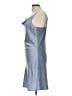 Glam 100% Polyester Solid Blue Cocktail Dress Size L - photo 5