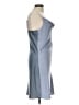 Glam 100% Polyester Solid Blue Cocktail Dress Size L - photo 4