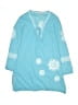 Mud Pie 100% Cotton Blue Swimsuit Cover Up Size M - photo 1