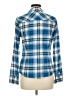J.Crew Plaid Blue Long Sleeve Button-Down Shirt Size 8 - photo 2