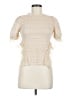 Zara Ivory Short Sleeve Top Size M - photo 1