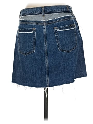 7 For All Mankind Denim Skirt (view 2)