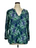Old Navy 100% Rayon Green Long Sleeve Blouse Size XL - photo 1