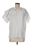 MING WANG White Short Sleeve Blouse Size M (estimated) - photo 1