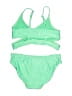 Art Class Solid Green Two Piece Swimsuit Size 14 - photo 2
