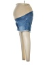 Indigo Blue Blue Denim Shorts Size Med Maternity - photo 1