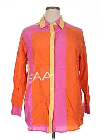 Isaac Mizrahi for Target Long Sleeve Silk Top (view 1)