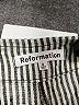 Reformation 100% Linen Stripes Silver Linen Pants Size 2 - photo 7