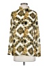 Timing 100% Polyester Print Gold Long Sleeve Blouse Size S - photo 1