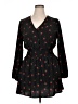 J for Justify 100% Polyester Hearts Black Casual Dress Size XL - photo 1