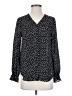 T Tahari 100% Polyester Polka Dots Black Long Sleeve Blouse Size XS - photo 1