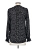 T Tahari 100% Polyester Polka Dots Black Long Sleeve Blouse Size XS - photo 2