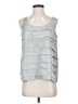 Eileen Fisher 100% Silk Silver Sleeveless Silk Top Size S (petite) - photo 1