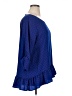 Croft & Barrow 100% Polyester Blue 3/4 Sleeve Blouse Size XL - photo 4
