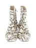 Sam Edelman 100% Leather Animal Print Ivory Ankle Boots Size 7 - photo 2