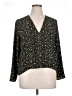 ABound 100% Polyester Animal Print Black 3/4 Sleeve Blouse Size XL - photo 1