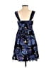 Candie's 100% Polyester Paisley Blue Cocktail Dress Size XS - photo 2