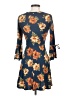 Forever 21 Floral Blue Casual Dress Size S - photo 2