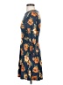 Forever 21 Floral Blue Casual Dress Size S - photo 5