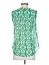 CAbi 100% Polyester Green Sleeveless Blouse Size S - photo 2