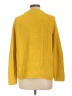 Lands' End Solid Yellow Pullover Sweater Size L (petite) - photo 2