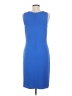 St. John Collection Solid Blue Casual Dress Size 6 - photo 2