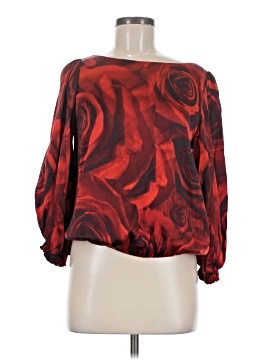 Alice + Olivia 3/4 Sleeve Silk Top