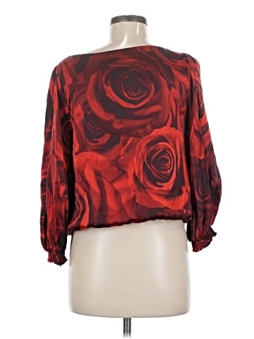 Alice + Olivia 3/4 Sleeve Silk Top (view 2)
