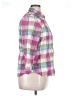 Chaps 100% Cotton Plaid Pink 3/4 Sleeve Button-Down Shirt Size XL - photo 4