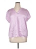 Ann Taylor 100% Polyester Pink Short Sleeve Blouse Size XL - photo 1