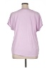 Ann Taylor 100% Polyester Pink Short Sleeve Blouse Size XL - photo 2