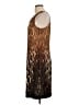 Sandra Darren Animal Print Brown Cocktail Dress Size 12 - photo 5