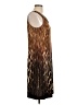 Sandra Darren Animal Print Brown Cocktail Dress Size 12 - photo 4