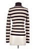 Ann Taylor Stripes Purple Turtleneck Sweater Size S - photo 2