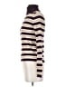 Ann Taylor Stripes Purple Turtleneck Sweater Size S - photo 5