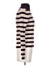 Ann Taylor Stripes Purple Turtleneck Sweater Size S - photo 4