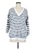 CAbi Stripes Blue Pullover Sweater Size M - photo 1