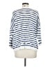 CAbi Stripes Blue Pullover Sweater Size M - photo 2