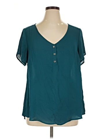 Torrid Short Sleeve Henley (view 1)